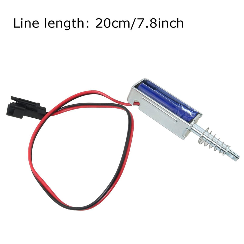 [Australia - AusPower] - 2Pcs Silver SM0537 DC12V-2A 5N Push Pull Type Open Frame Solenoid Electromagnet, 10mm,Controls and Indicators,Push Pull Solenoid 