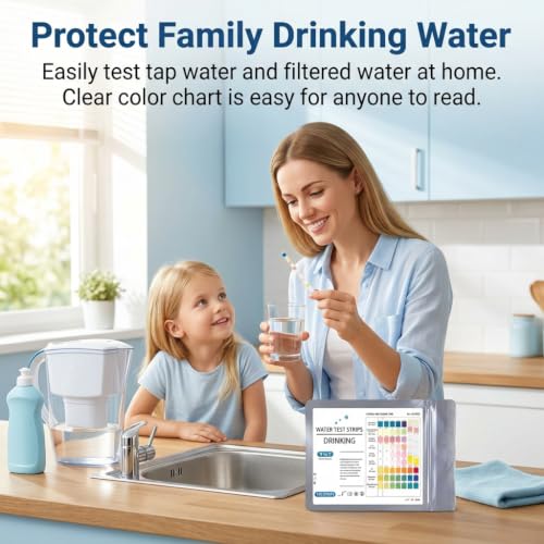 Aquarium Test Strips 100 Pieces 9-in-1 Water Test with Thermometer | 100pcs Aquarium Test Strips for 9 Water Values with Test Tube and Thermometer for Freshwater and Saltwater Aquariums