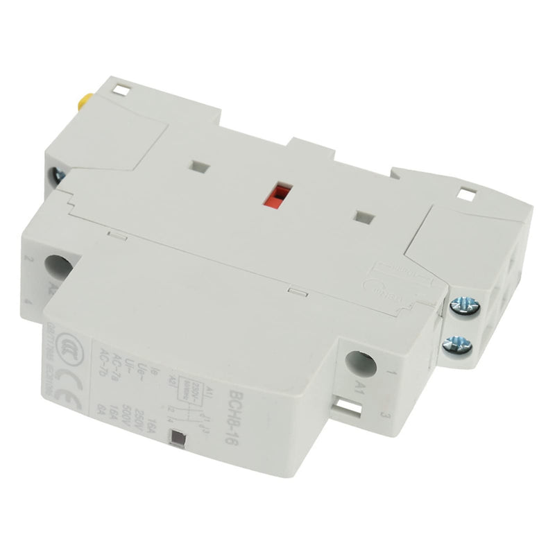 [Australia - AusPower] - Contactor 230 V, Relay 230 V DIN Rail Installation Contactor DIN Rail 2P 16 A 220 V/230 V 1NO 1NC 50/60 Hz Household AC Contactor for DIN Rails Electrical Technicians and Hobbyists, Default 