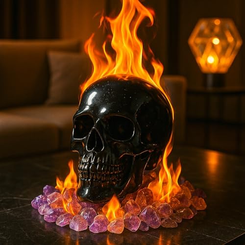 3 Inch Large Black Obsidian Skull