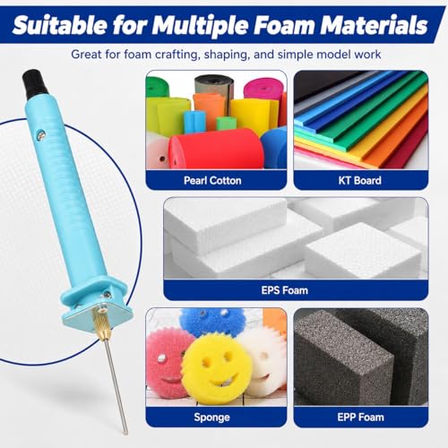 VOBOR Polystyrene Cutter 10 cm, 30 W Hot Wire Cutter 100-240 V, Electric Foam Cutter for Polystyrene Arch