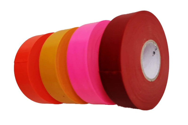 Flagging Tape， Survey Ribbon for Boundaries and Hazardous Areas Non-Adhesive Surveyor Tape with 1" Width, 150' Length -15F Temperature Resistance at Summer(Pack of 10) (Yellow) Yellow