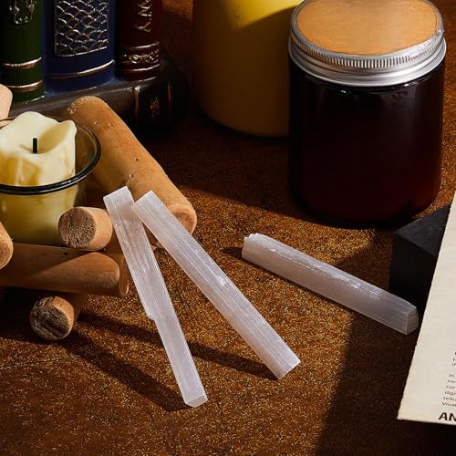Tessco for you 24 Pieces Selenite Crystal Wands, 3.2 to 4 Inches 3.2 to 4 Inch