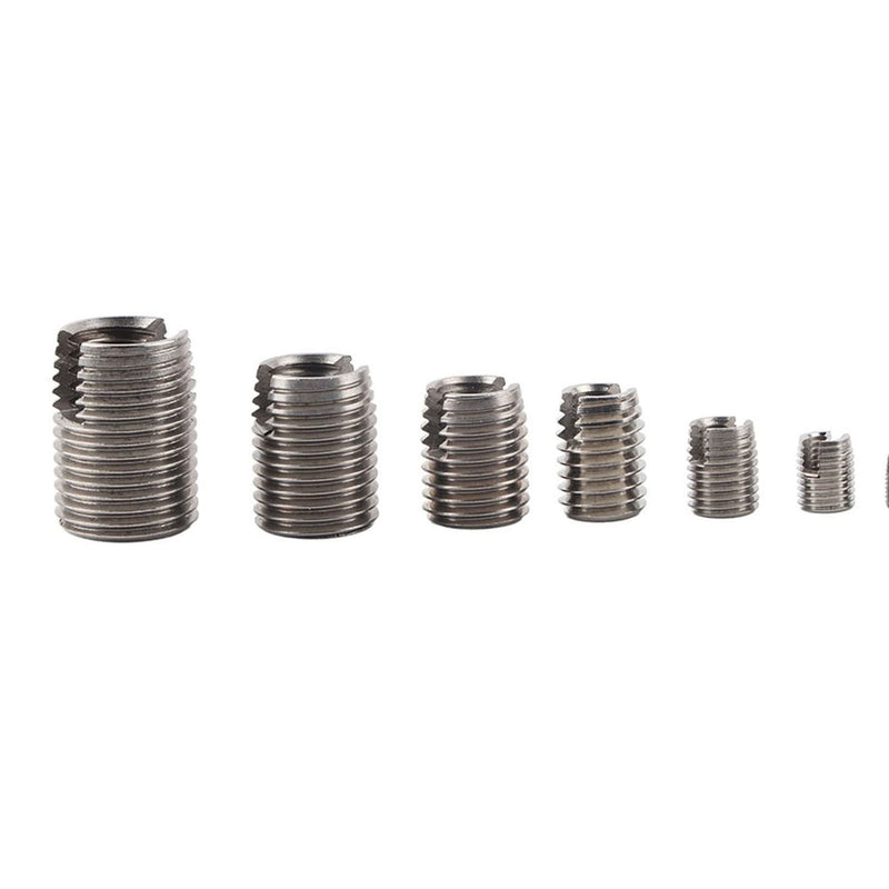 [Australia - AusPower] - 50Pcs Self Tapping Thread Inserts 302 Stainless Steel Inner Thread Set Thread Reinforce Repair Tool M3/M4/M5/M6/M8/M10/M12/M14/M16 with Storage Case #1 