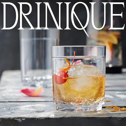 Drinique Unbreakable Elite Tall Glasses – Set of 4 | 14oz Tritan Plastic | Made with 50% Recycled Content | Reusable, Dishwasher Safe, BPA-Free, Shatterproof | Indoor, Outdoor, Everyday Use - Clear 14 Ounces