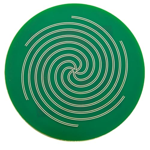 Nikola Tesla Golden Plated Chakra Disc – AES Technology Tesla Disc for Chakra Balance, Positive Energy Field – Frequency Balancing EMF Blocking Energy Luck Charm – Harmonizes 5 Elements