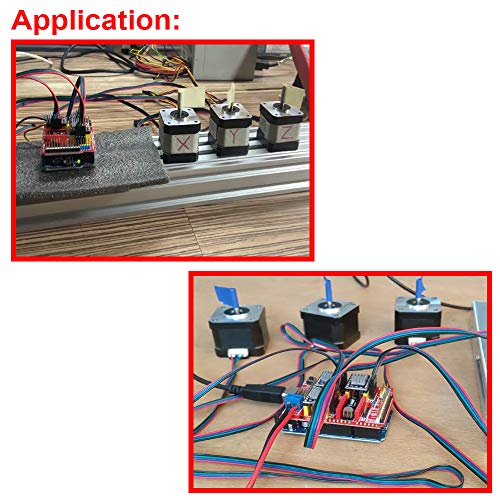 CNC Shield V3.0 Expansion Board Kit With Board for Arduino, 4PCS DRV8825 Stepper Motor Driver and Heatsink, 10PCS Jumper Cap, USB Cable For Engraving Machine