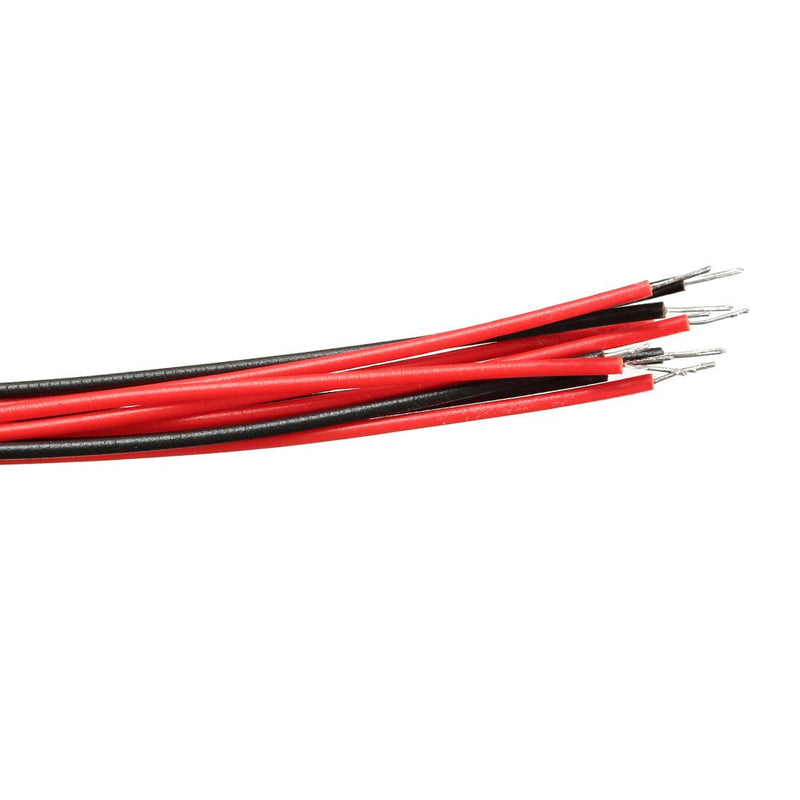 [Australia - AusPower] - uxcell 10Pcs 5mm Pre Wired LED, White DC3-6V Clear Lens, Light Emitting Diodes 