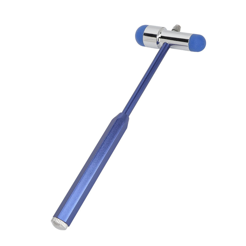 Fyearfly Neurological Reflex Hammer, Tromner Reflex Hammer Made of Aluminum Alloy, Neurological Reflex Diagnostic Hammer with Humanized Handle for Reflex Tests (Blue)