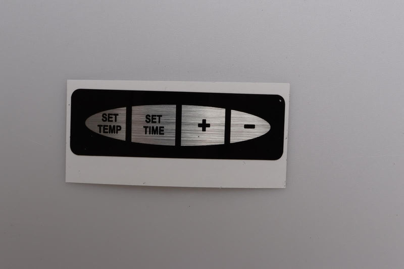 Label for Covering Button Holes, Fix for Masterbuilt Control Panel 9007140014 Button Overlay that Delaminates