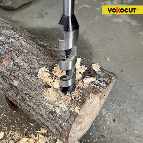 Auger Drill Bit 20 mm x 235 mm Wood Snake Drill Bit Long Wood Drill Bit Shape Lewis Wood Spiral Drill Bit with Hex Shank ∅ 20 mm