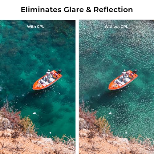 Beschoi 72mm Polarizer Filter 30 Layer Multi-Resistant Nano Coated Circular Polarizing Filter(CPL) with HD Optical Glass/Ultra Slim Frame, Reduce Glare/Enhance Contrast/Reduce Reflection