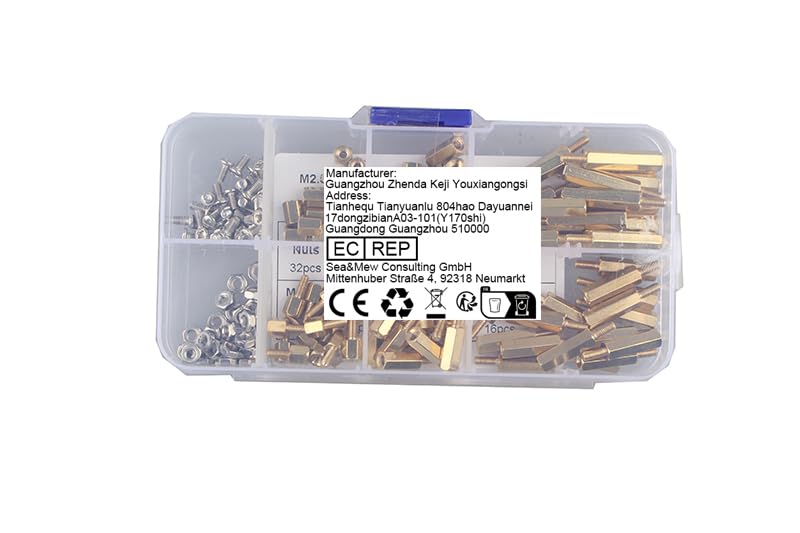 [Australia - AusPower] - ZDE 182pcs M2.5 Series Male Female Hex Column Brass Standoff Spacer Screws Nuts Assortment Kit for Raspberry Pi with M2 Screws 30mm FFC Cable 50mm FFC Cable for PCIe to NVMe SSD Adapter Board 