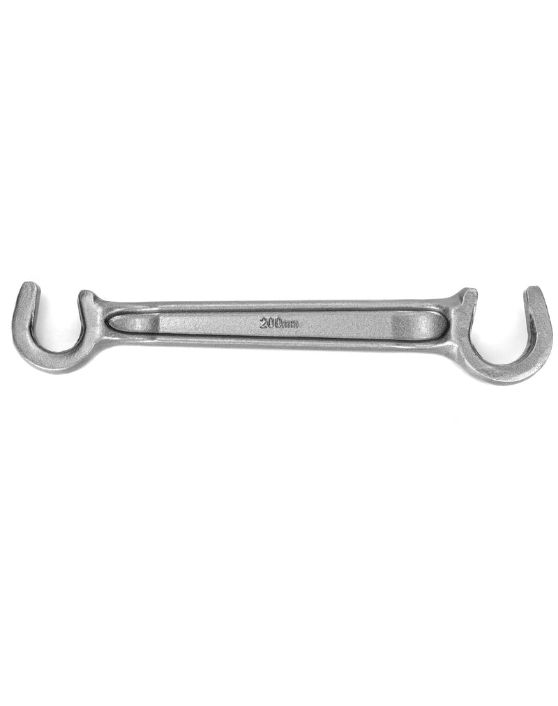 QWORK Double-Ended Valve Wheel Wrench - 11/16" and 1'', Protect Valve Wheels from Damage, Steel
