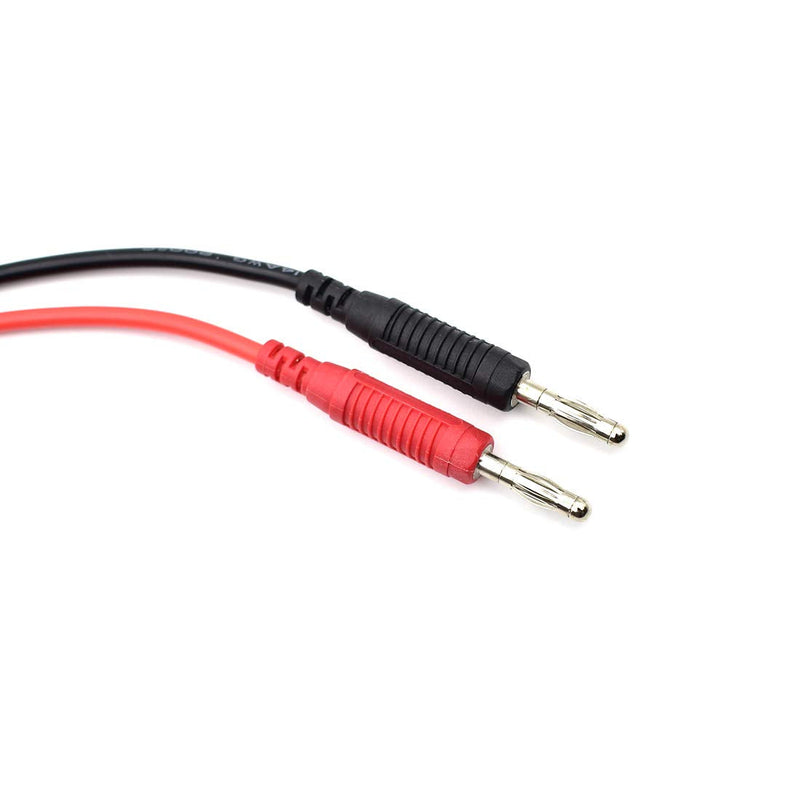 [Australia - AusPower] - 2Pcs 4mm Banana Plug to Alligator Clip Test Lead Wire Cable Set 14AWG for Multimeter Oscilloscope 3 Feet 3 ft 