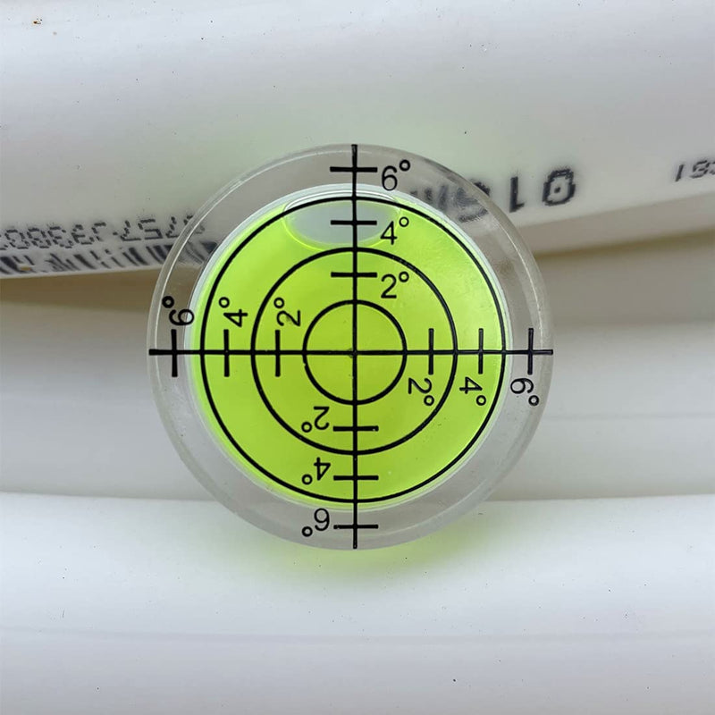 [Australia - AusPower] - 3Pcs Circular Bubble Level Bullseye Degree Marked Surface Round Spirit Levels Measuring Tool for Leveling Phonograph, Camera, Turntable, Tripod, Telescope (32X7mm) 