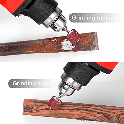 551pcs Sanding Drum for Rotary Tool, Sanding Bands Sleeves Kit for Drum Sander with Drum Mandrels and Self-Tightening Drill Chuck