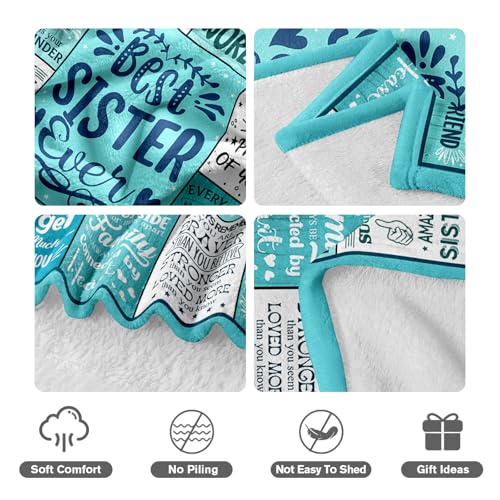 Sisters Birthday Gifts from Sister Brother, Sisters Blanket 60"X80" Sister Gifts 60"x80"