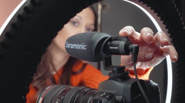 Saramonic VMICMINI Vmic Mini Shotgun Microphone (VMICMINI), Black