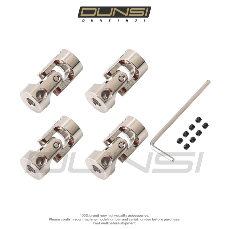 [Australia - AusPower] - DUNSIHUI 4Pcs Universal Motor Joint Shaft Coupling 4mm to 6mm with Screws 