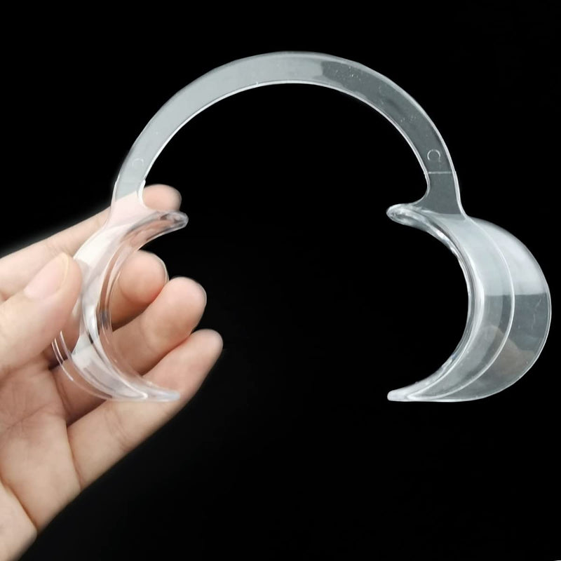 [Australia - AusPower] - 21PCS (7 Medium+7 Large+7 Small) C-Shape Teeth Whitening Cheek Retractor, Autoclavable Dental Mouth Opener, Disposable Dental Lip Cheek Retractor for Mouthguard Challenge Game 