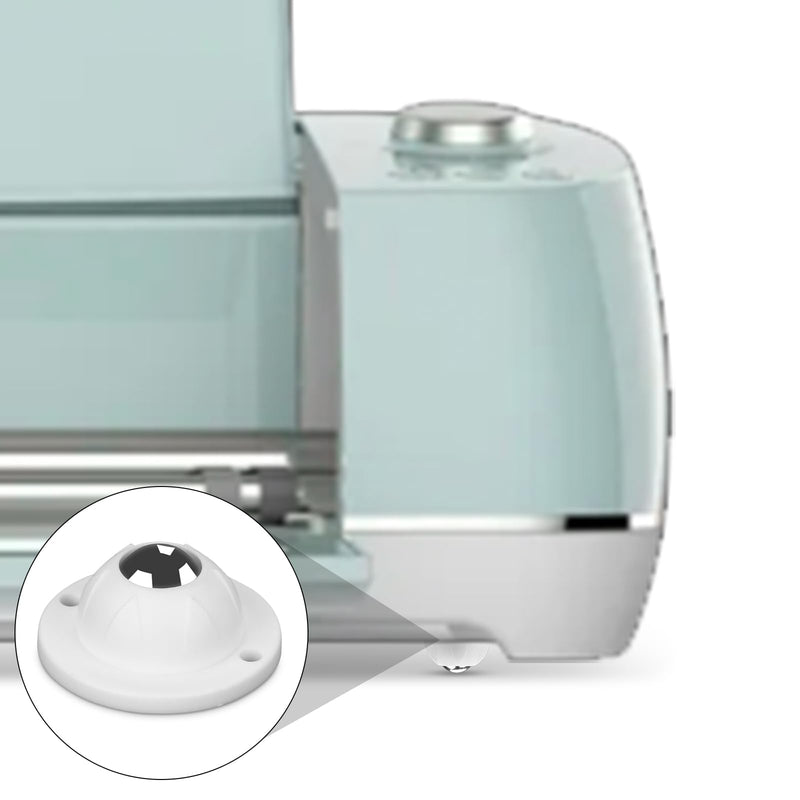 [Australia - AusPower] - 4pcs Mini Caster Wheels for Cricut Maker/Explore Air, Self Adhesive Roller Ball Transfer Bearings 360°Rotation Ball Casters Universal Sticky Pulley Wheels for Silhouette Cameo 4/ Portrait 3 