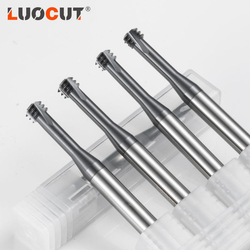 [Australia - AusPower] - Metric thread Milling cutter Solid carbide for stainless steel Thread Angle 60 Degrees CNC for Metal Working Replace Taps-(M3 1pcs;M4 1pcs;M5 1pcs;M6 1pcs?M8 1pcs) 3PMZH-M3/M4/M5/M6/M8 