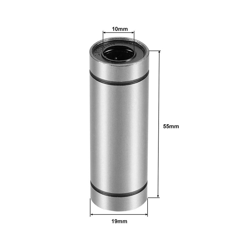 [Australia - AusPower] - uxcell LM10UU Extra Long Linear Ball Bearings, 10mm Bore Dia, 19mm OD, 55mm Length (Pack of 2) 