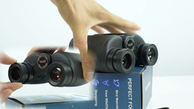 15x30 Binoculars for Adults High Power, Compact HD Waterproof Binoculars Binoculars (Bare)