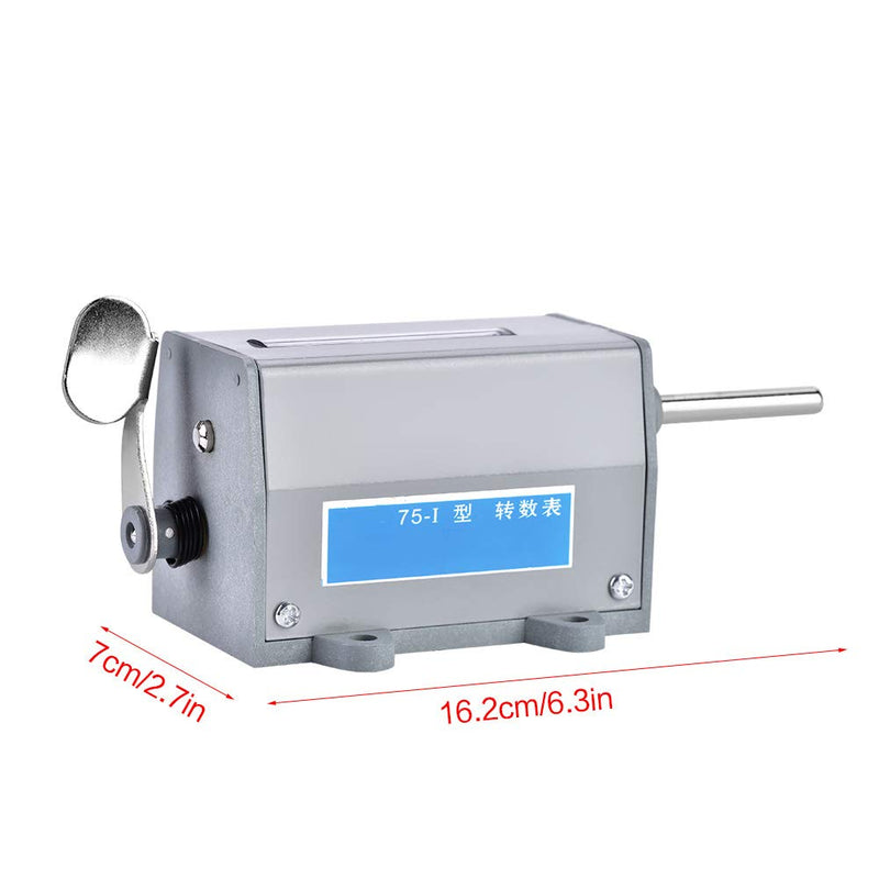 [Australia - AusPower] - Fdit Rotary Revolution Counter, 75-I 5 Digits Display Mechanical Resettable Rotary Revolution Counter with Count Range 0-99999 