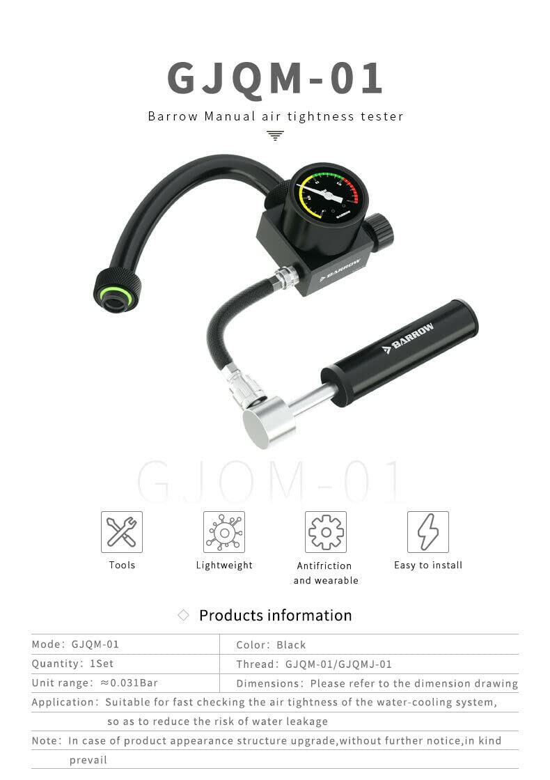 [Australia - AusPower] - Barrow Manual air Tightness Tester 