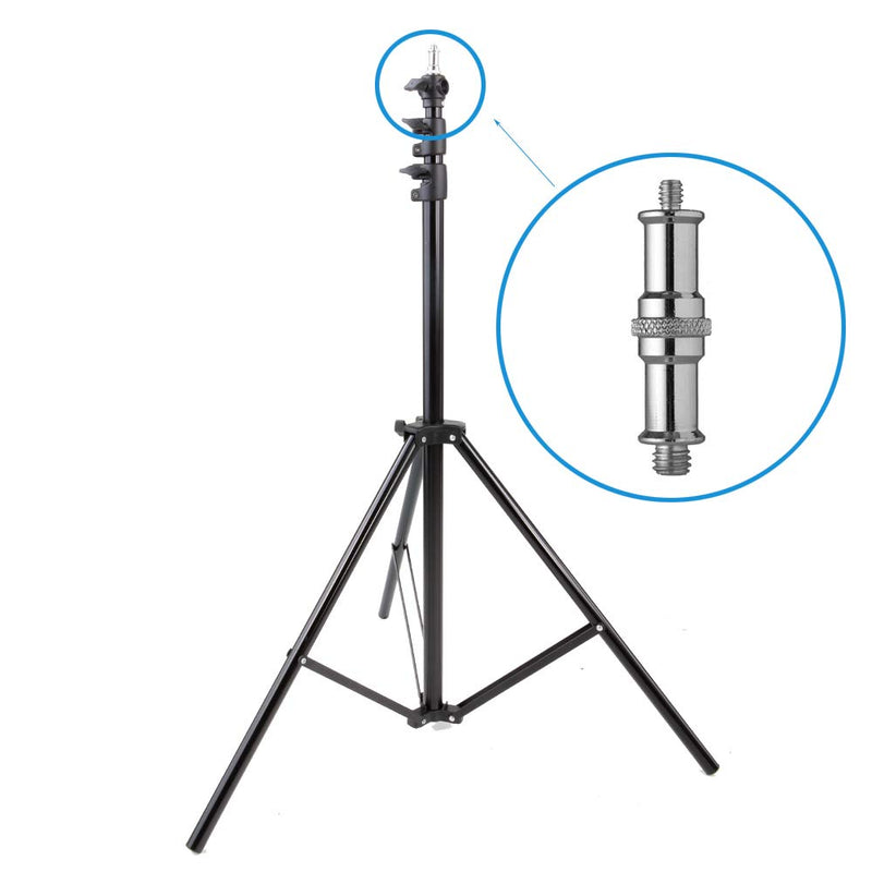 [Australia - AusPower] - 2 Pieces Standard 1/4 to 3/8 inch Metal Male Convertor Threaded Screw Adapter Spigot Stud for Studio Light Stand, Hotshoe/Coldshoe Adapter, Ball Head, Wireless Flash Receiver, Trigger 