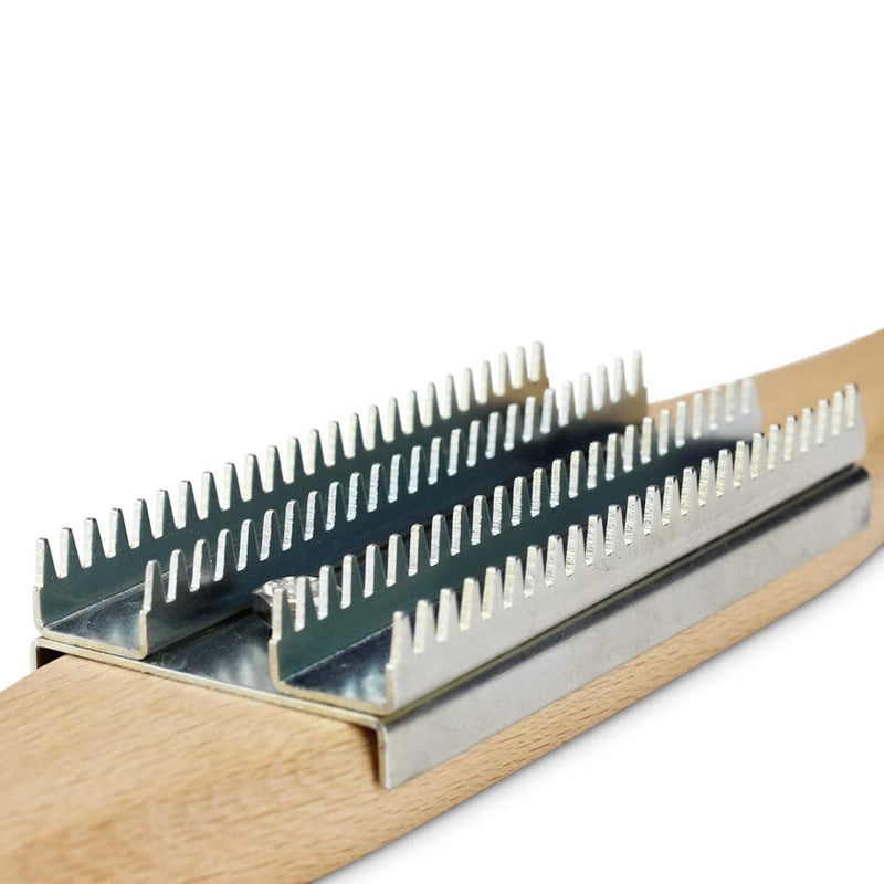 [Australia - AusPower] - BHA 15" Buffing Wheel Rake for Removing Residual Buff Compound, Double Handle 