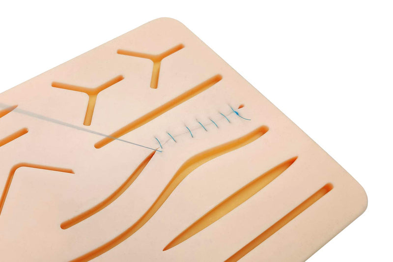 Medarchitect Upgraded Large 3 Layer Suture Pad with Wounds for Practice Sewing - Not Easy to Separate, Tear or Tear Small Specially designed for simulation training of medical students