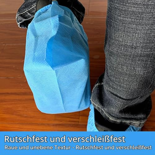 Disposable Shoe Covers, Pack of 100, Shoe Covers, Disposable Shoe Covers, Blue