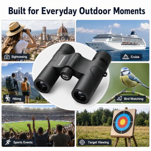 8x21 Compact Binoculars for Adults BAK4 Prism High Powered