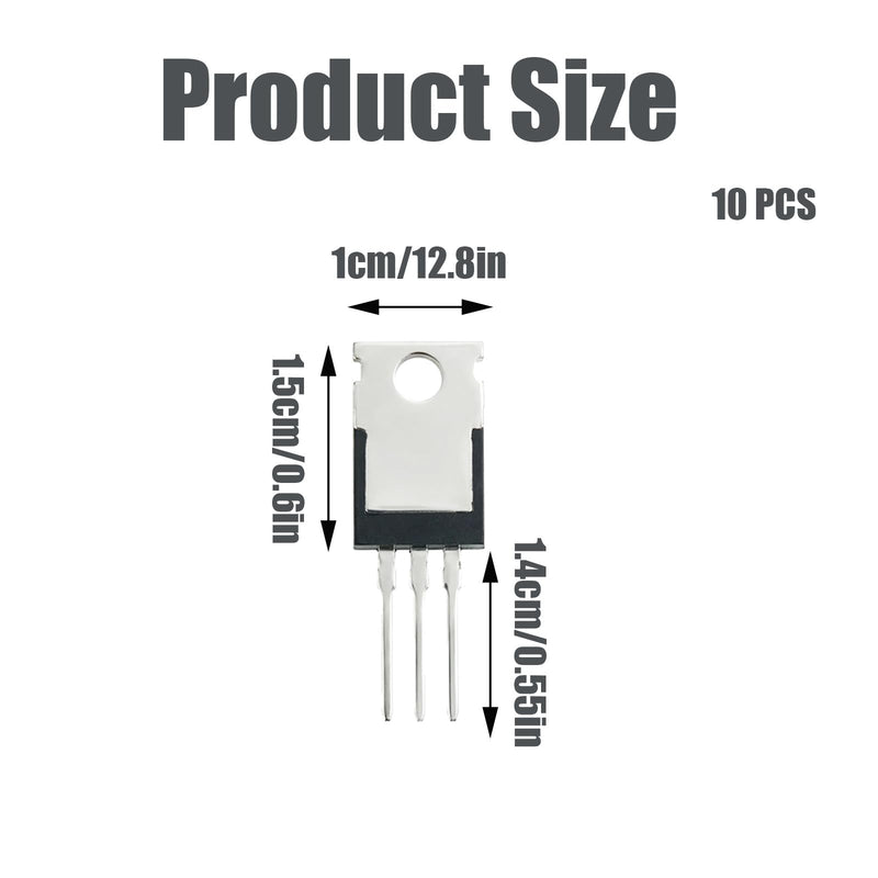 Pack of 10 IRFZ44N N-Channel MOSFET Transistors 55V 47A 3-Pin TO-220AB IRFZ44NPBF Transistors