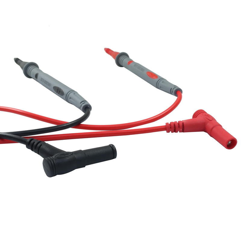 [Australia - AusPower] - 2 Pack Multimeter Test Leads Banana Plug 1000V 20A High Voltage Test Probes, Flexible Wire for Electronics, Appliances, Automotive and Industrial Testing(Red and Black) 2 