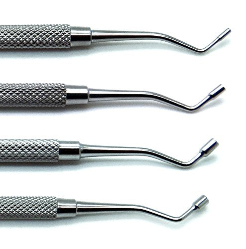 [Australia - AusPower] - Dental Amalgam Filling Smooth Plugger 720-1, 721-2, 722-3, 723-4 Double Ended 1.2mm/1.5mm, 1.9mm/2.2mm, 2.4mm/2.7mm, 2.8mm/3.1mm Restorative 4 Pieces Instruments 