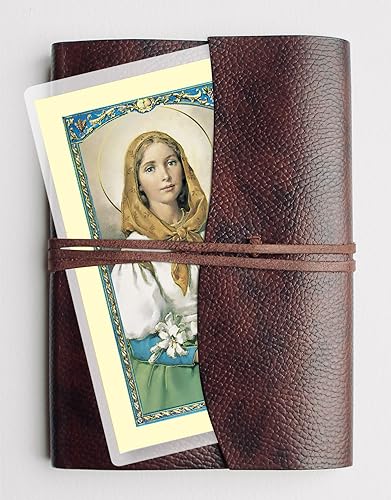 Saint Dymphna Pendant - with Laminated Saint Dymphna Prayer Card, Lord's Prayer Card - Saint Dymphna Jewelry Necklace - St Dymphna Pendant, Patron Of Nervous Disorders And Mental Disease - 2 Items Set