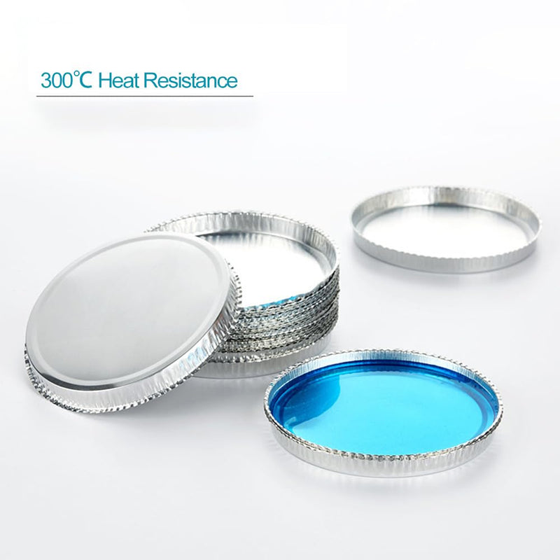 [Australia - AusPower] - 50 Pack Reusable Aluminum Sample Pan for Moisture Analyzers - 103x8mm(4x0.31 inches) Aluminum Foil Weighing Dish for Laboratory Moisture Balances, 58ml 58ml(4x0.31 inches) 