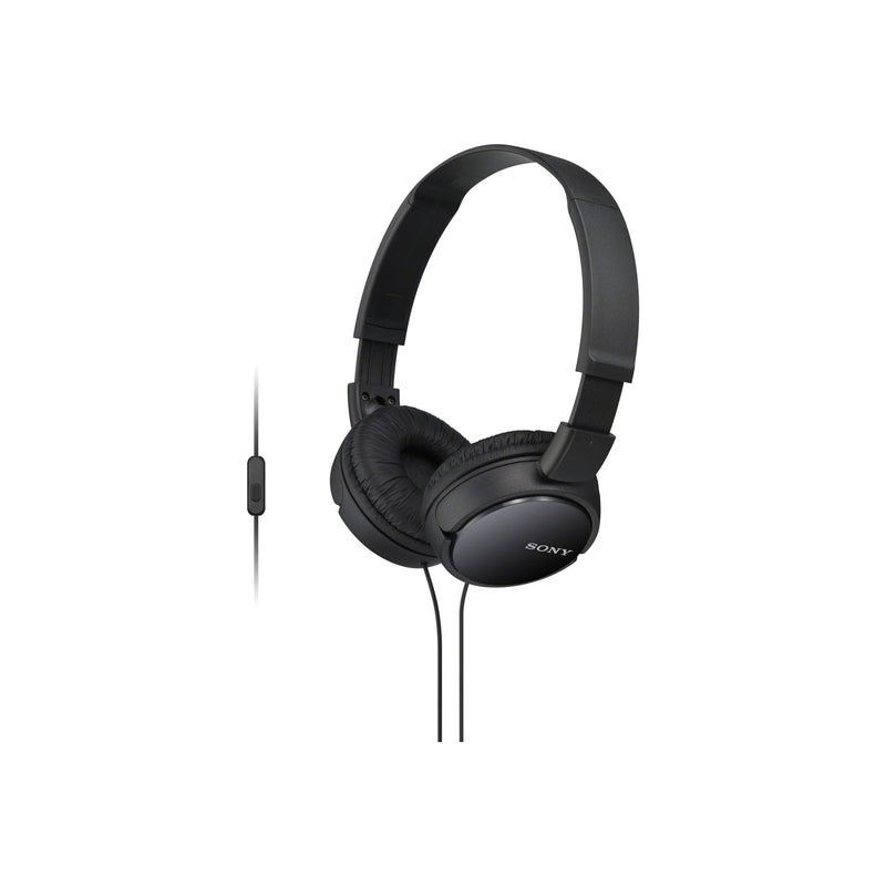 [Australia - AusPower] - Sony ZX Series Wired On-Ear Headphones with Mic, Black MDR-ZX110AP 