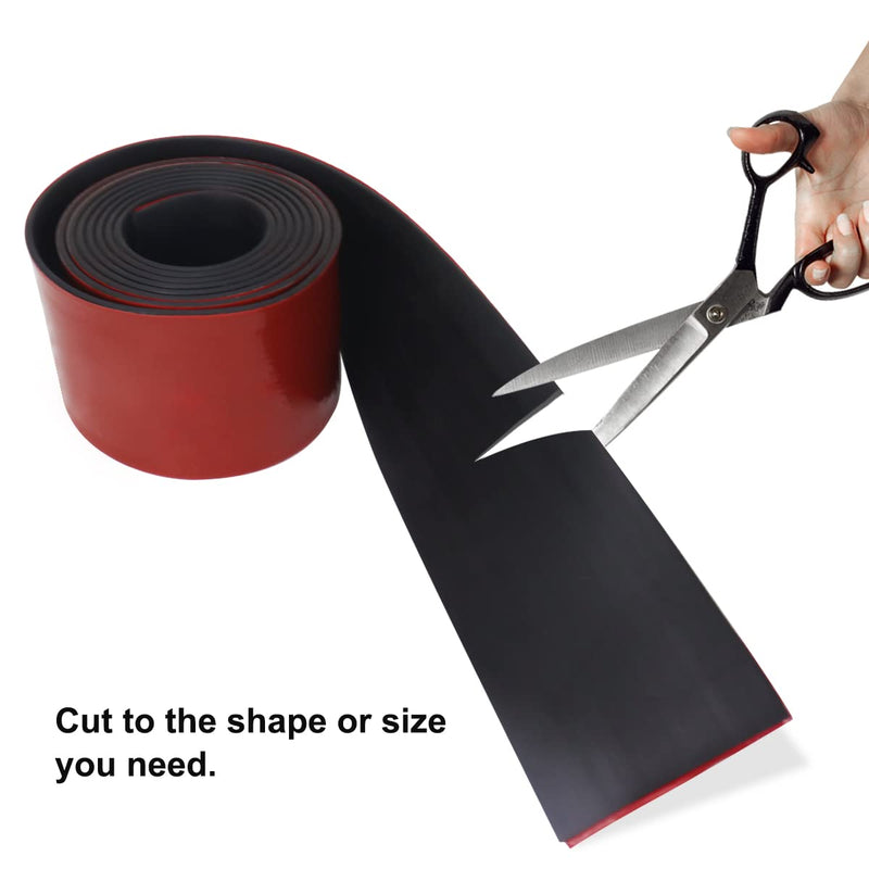 Rubber Strips with Adhesive Backing 1 in x 1/8 in x 10 FT Neoprene Gaskets and Seals, Rubber Sheets, Rolls & Strips for Gaskets Pads Seals Crafts Protection 1In x 1/8In x 10Ft Backing Adhesive
