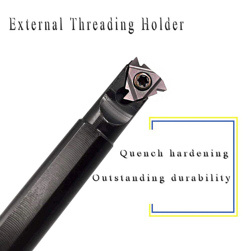 [Australia - AusPower] - 1/2" SNL 0013M16 Left hand Internal Threading Boring Bar with 10pcs 16ER AG60 3/8" carbide inserts External Carbide Threading Inserts SNL0013M16+10PCS 16ER AG60 