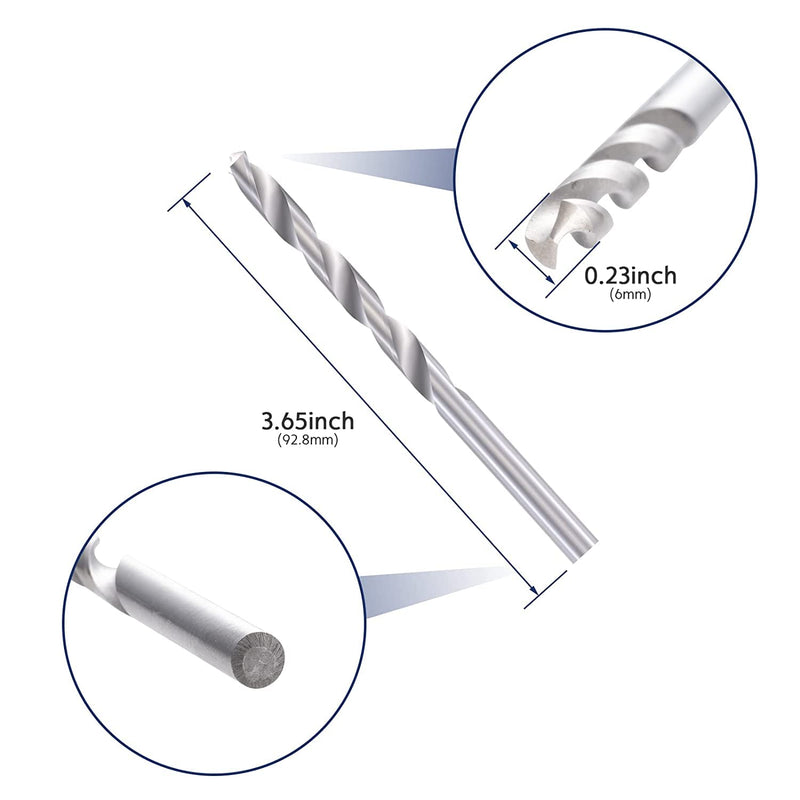 [Australia - AusPower] - 5 Pack Eye Bolt, 1/4” x 3" T316 Stainless Steel Eyebolts, Heavy Duty Shoulder Lifting Ring Threaded Eyebolts with Nuts and Washers HF038B 1/4"×3" 5 Pack 