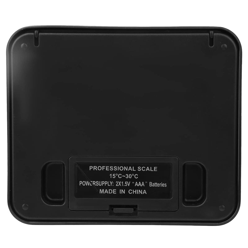 Digital Scale High Precision Mini Electric Scale with Blue Backlight 1000G/0.01G for Kitchens, Laboratories (BLACK) Black