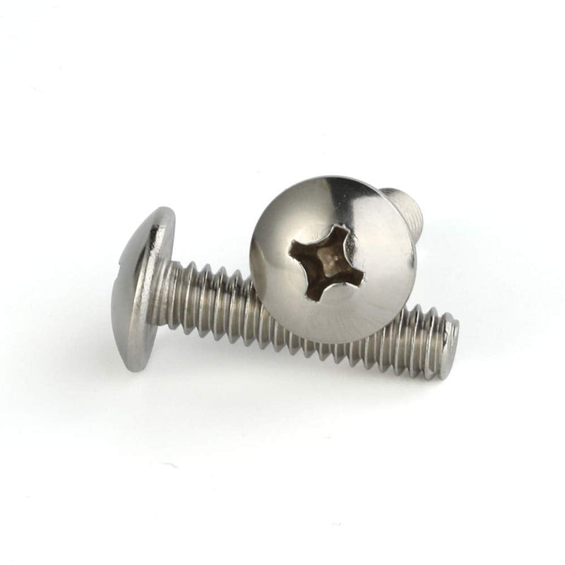 [Australia - AusPower] - #8-32 x 1/2" Truss Head Machine Screws, Full Thread, 18-8 Stainless Steel, Quantity 100 #8-32 x 1/2" 