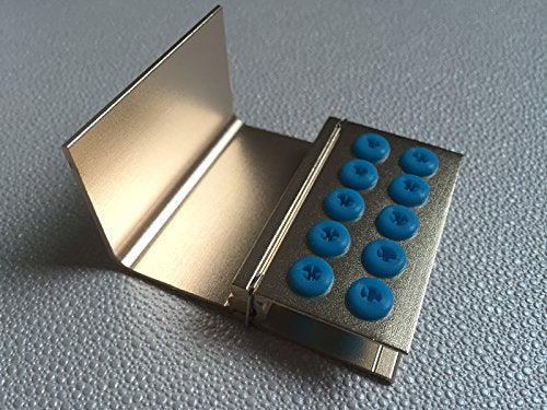 [Australia - AusPower] - 3pcs 10 Holes Dental FG Bur Burs Disinfection Autoclave Holder Block Blocks 3 Color 