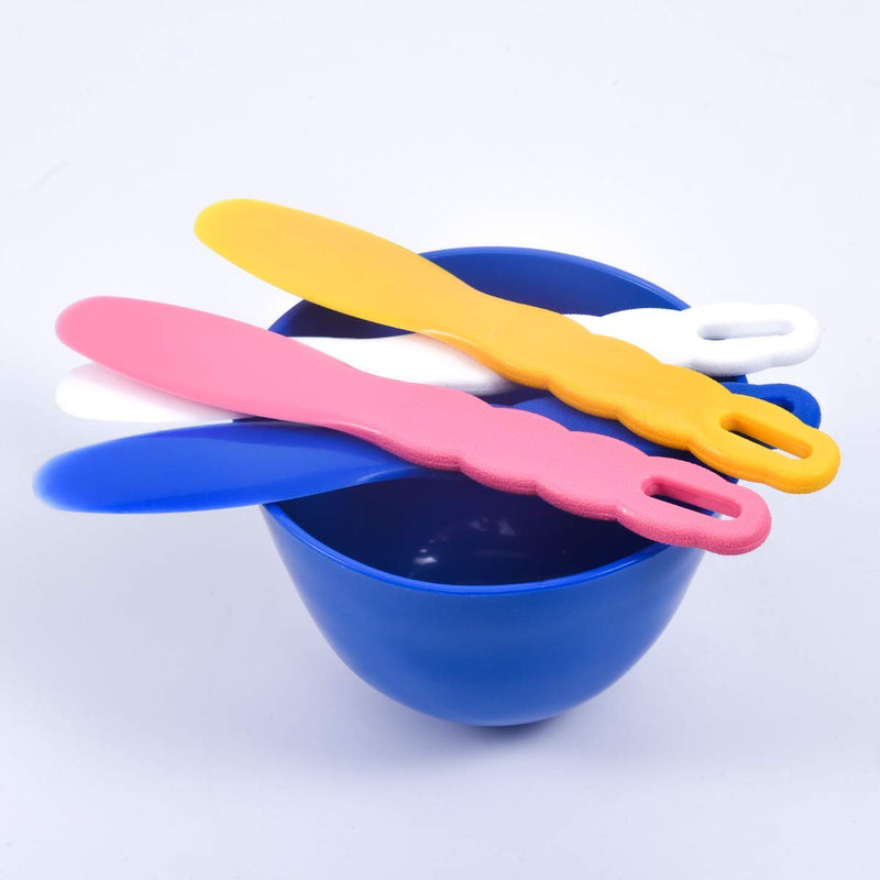 3 flexible rubber mixing bowls, gum plastic spatulas for alginate and plaster materials.