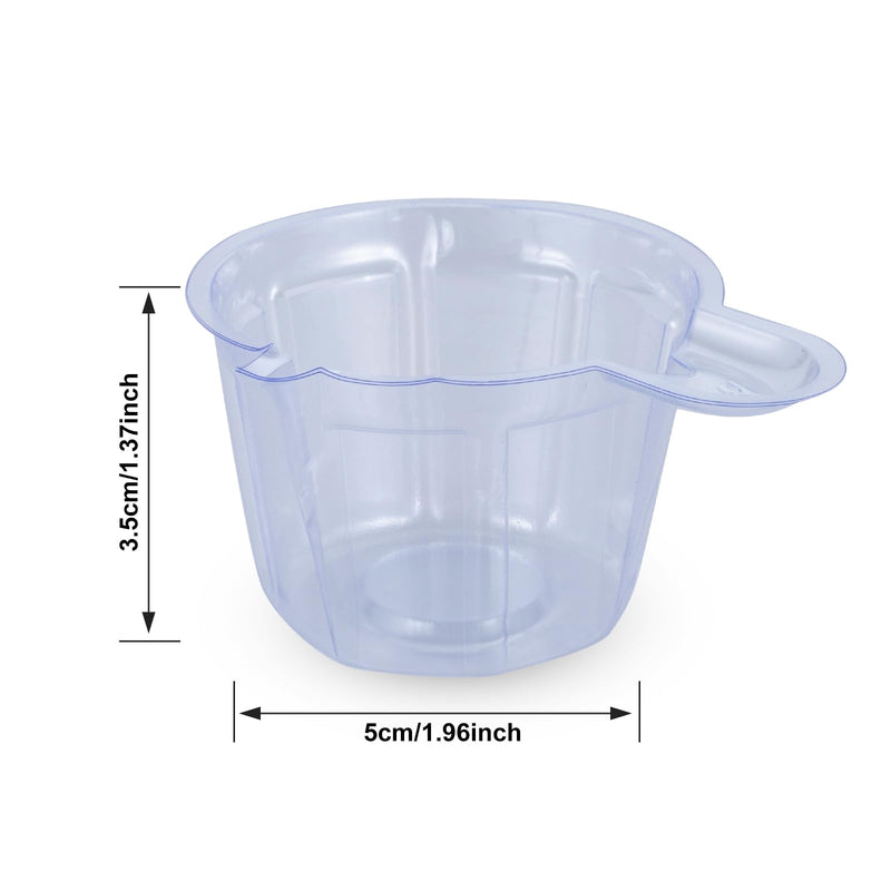 [Australia - AusPower] - 130 Pack Disposable Urine Cups, 40ml Thicken Plastic Urine Specimen Container Cups Disposable Urine Cups, Clear Easy to Collect Urine for Cups for Pregnancy Test, Ovulation Test, pH Test 
